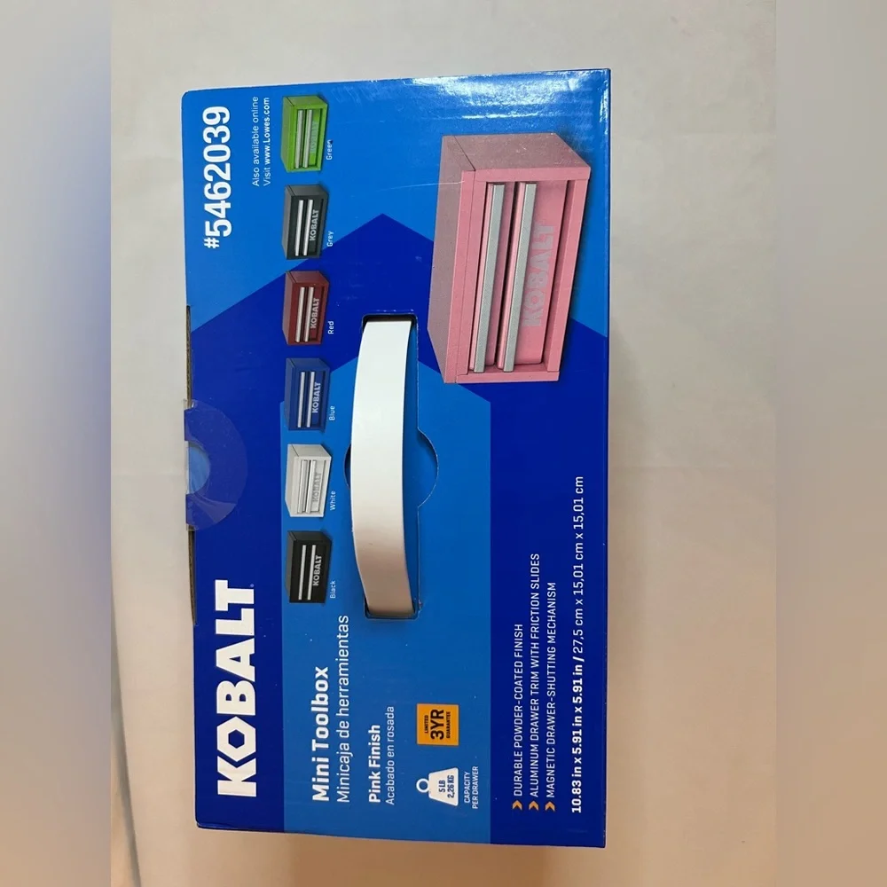 Kobalt Mini 2 Drawer Toolbox Pink
